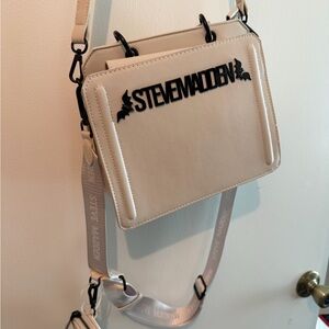 NWT Steve Madden Cream Evelyn Crossbody Shoulder Bag